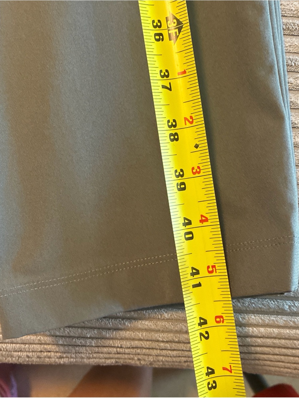 Lululemon Mens 35x33 ABC Pant Classic Fit Green 5 Pocket Chino - Picture 8 of 9
